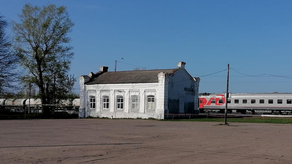 Волгоградская область. По дороге в Урюпинск - поселок Новониколаевский.